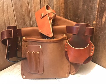 Leather Tool Belt - Free Shipping - Handmade - Amish / Made in the USA