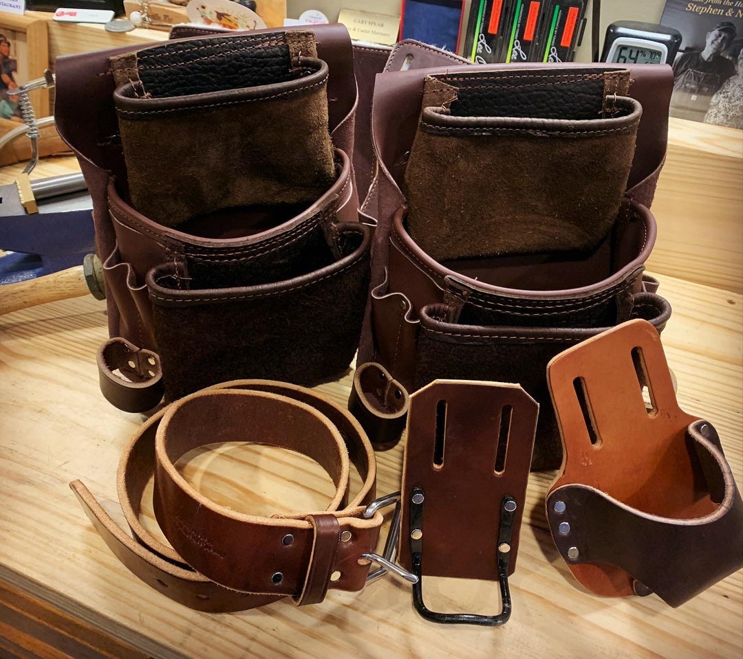 Leather Tool Belt Professional Carpenter Full Grain Nail Etsy 日本