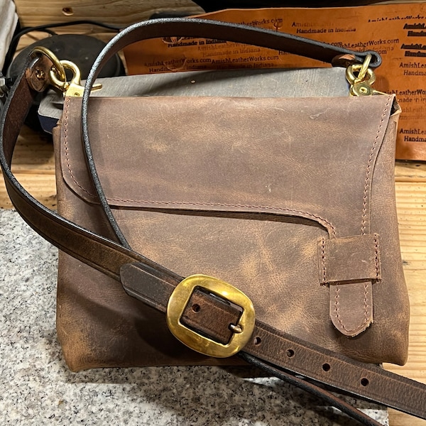 Leather Crossbody Handbags Made in Usa for Women Etsy