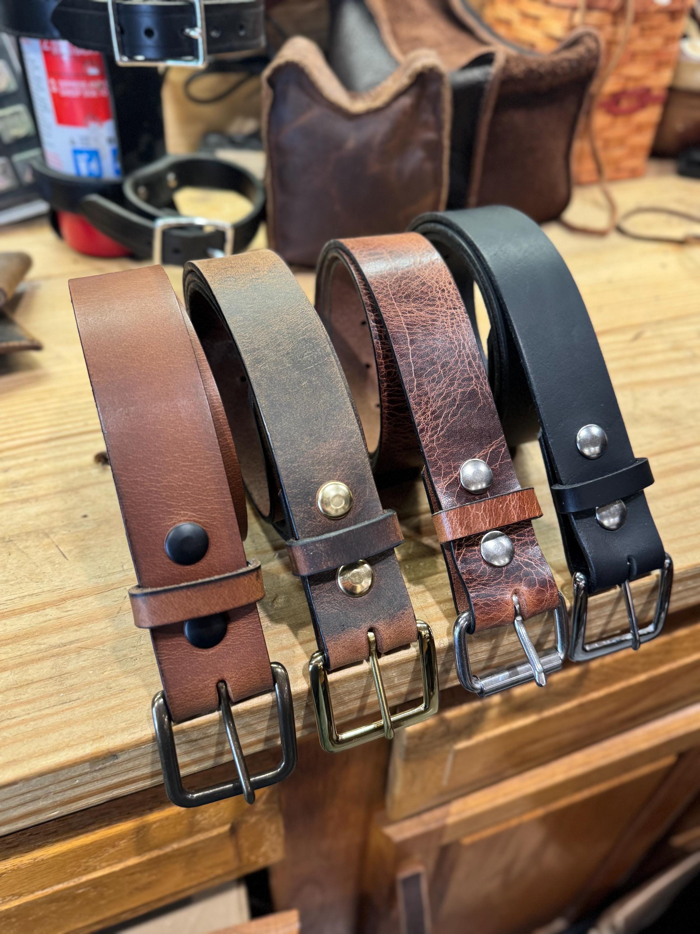 Wide Leather Belts For Men Marino's Men Genuine Leather Dress Belt With Single  Prong Buckle Jeans Belt