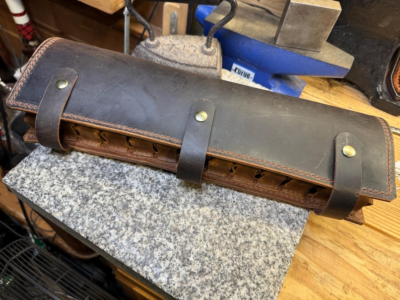 Leather Harmonica Case, Deluxe Harmonica Holder for Storage, Amish Handmade Harmonica Holster, Full Grain English Bridle Leather Made in USA