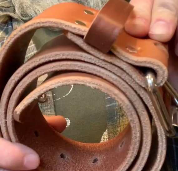 Ceinture de travail en cuir Ceinture resistante Livraison gratuite Cuir de bride anglais pleine fleur Fabrique aux Etats Unis Etsy France