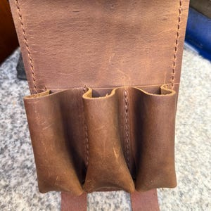 Estuche de cuero hecho a mano para armónica, funda personalizada de cuero de grano completo, EE. UU. imagen 15