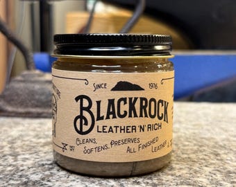 Blackrock Leather &#39;N Rich Conditioner, Cleaner, Protector, 4 oz, Made in USA