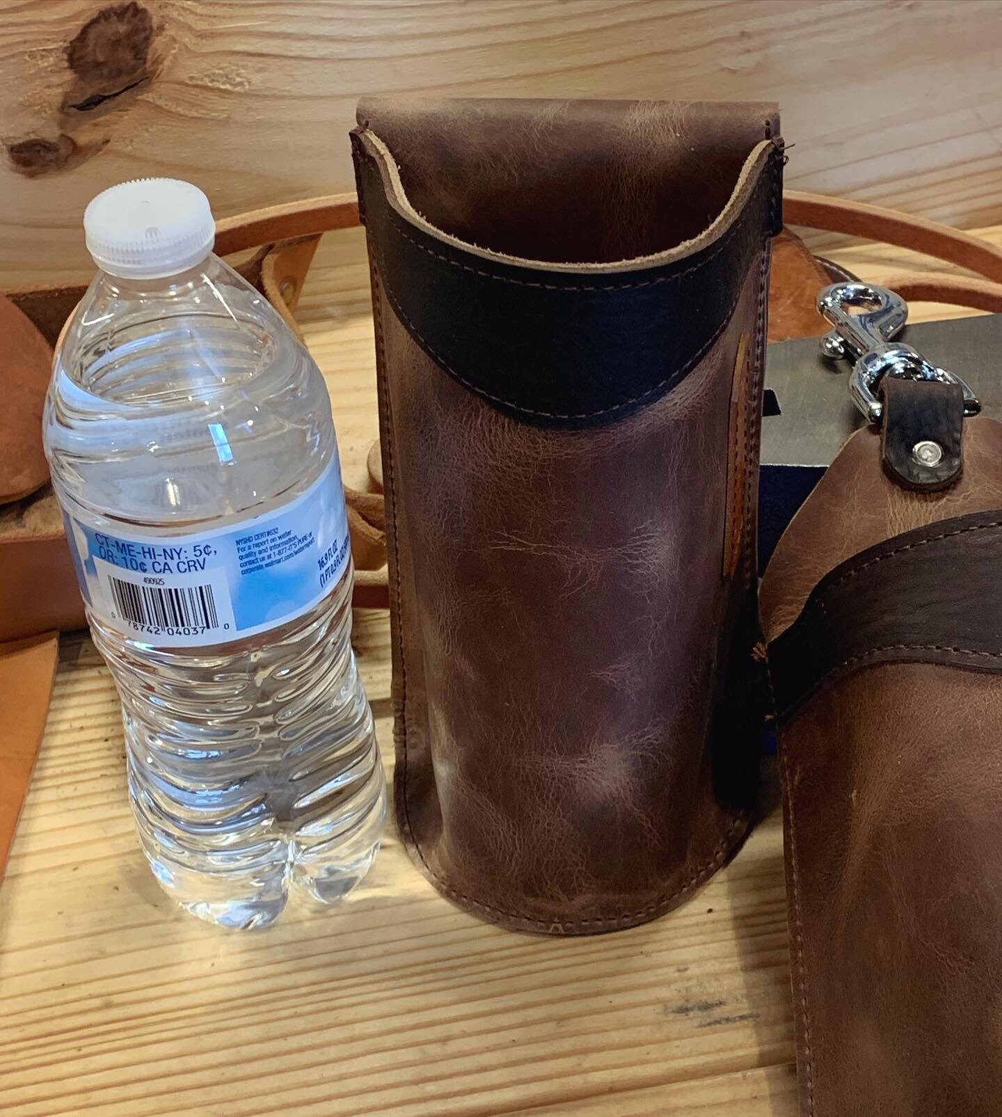 Leather Water Bottle Holder