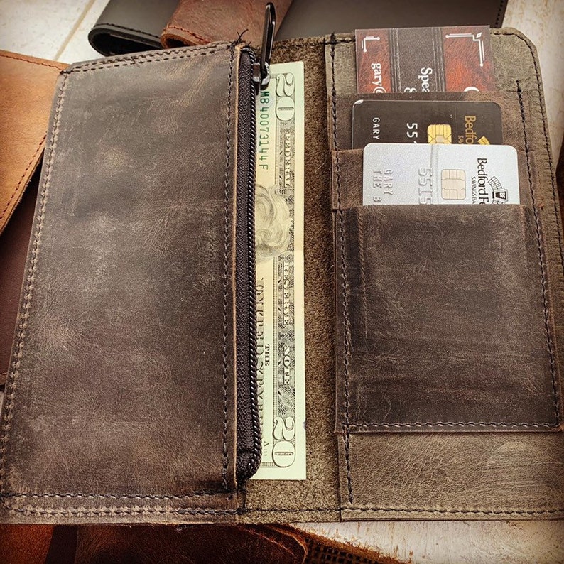 Leather Executive Wallet / Checkbook Cover Free Shipping - Etsy