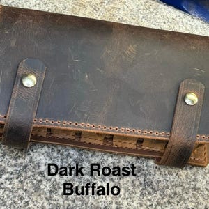 Handmade Leather Harmonica Case, Personalized Full Grain Leather Holster, USA