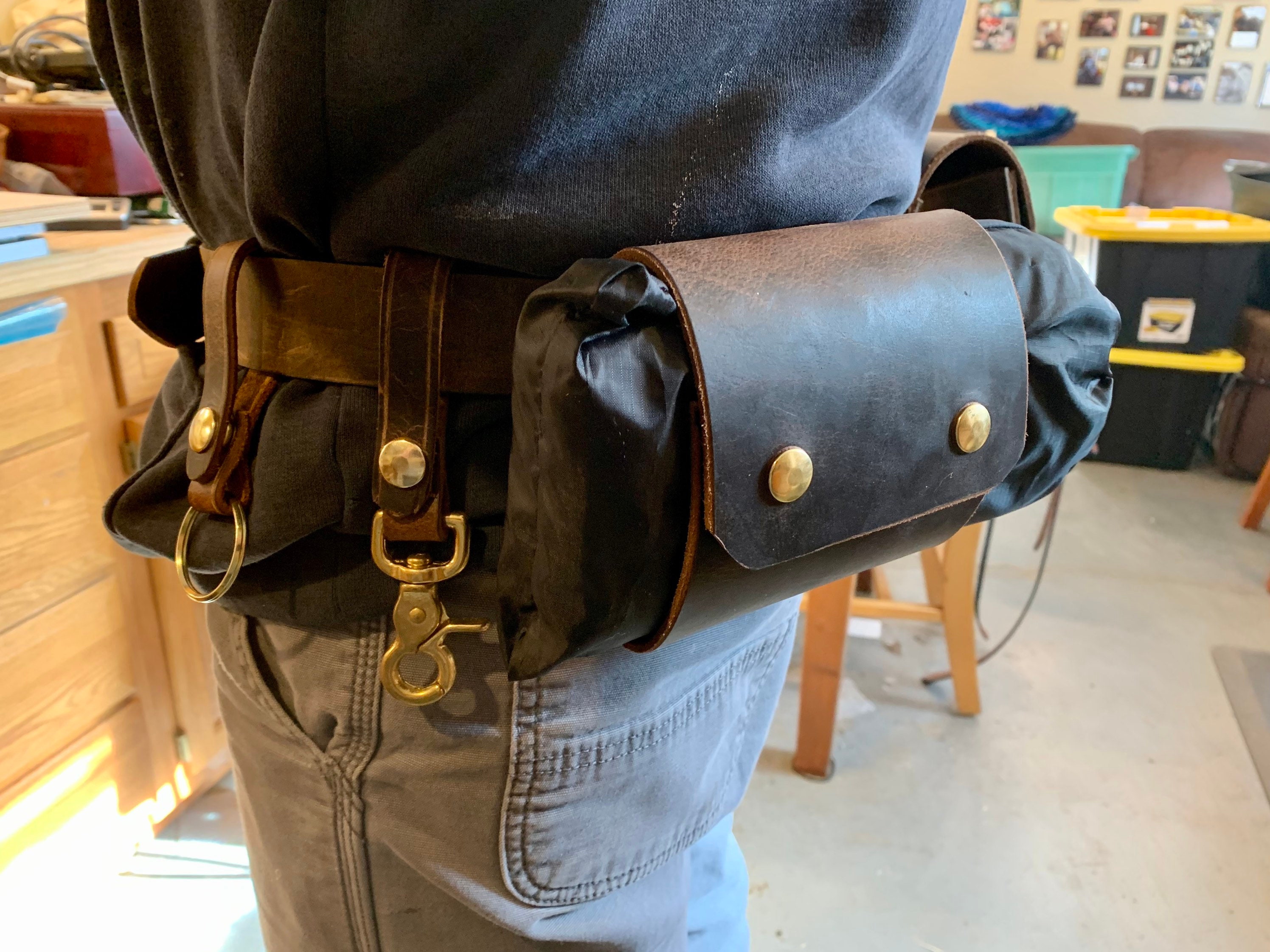 Bushcraft Leather Utility Belt Set, Tool Belt, Hunting Belt –  99percenthandmade