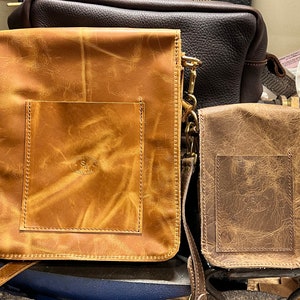 Leather Cross Body Satchel / Womans Purse / Bandolier Handmade Leather Made in USA Women's Handbag Christmas Gift image 9
