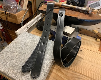 Leather Latigo and Double Off Billet Lined, Full Grain Leather, Amish Handmade, Made in USA, Free Shipping, Horse Tack Equipment, Adjustable