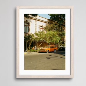 Coche antiguo en México / Impresión de bellas artes / Fotografía analógica / Fotografía de película de 35 mm / Decoración de la pared de la galería / Hogar ecléctico