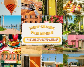 11 Film Presets For 35mm Photos | Golden Light Presets | Warm Photographer Photo Editing | Lightroom Mobile and Desktop | Vintage Film