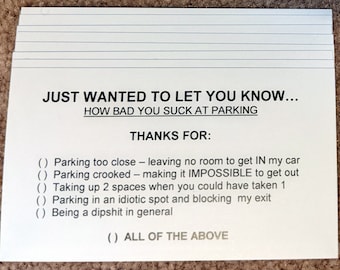 Pack of 8 Fake Parking tickets! **PRANK**JOKE**GAG**Gift**Citation*Ticket**