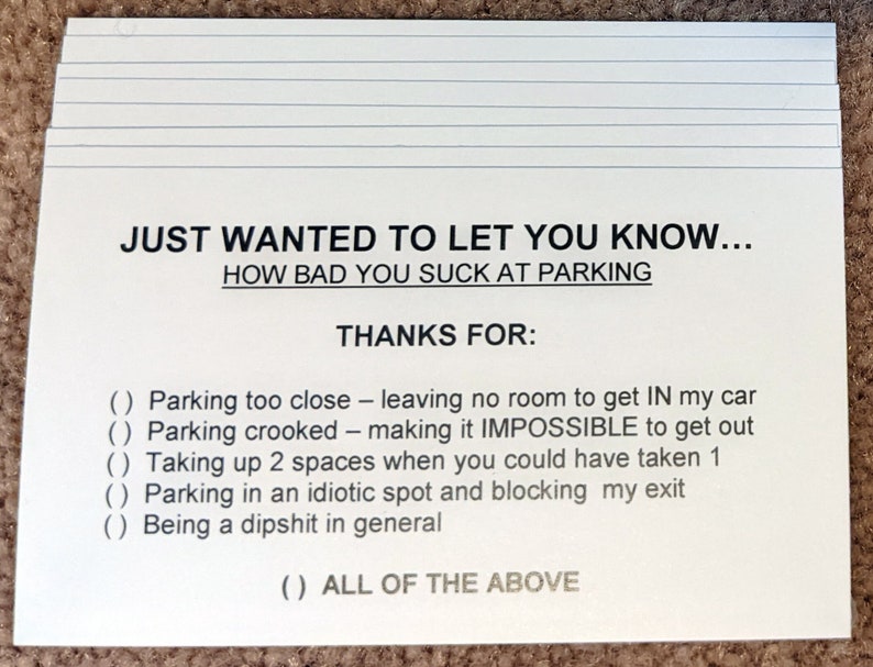 Pack of 8 Fake Parking tickets PRANKJOKEGAGGiftCitationTicket image 1