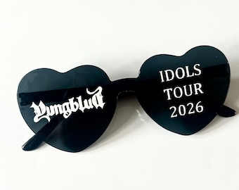 YUNGBLUD idols tour 2026 merchandise concert sunglasses black and white
