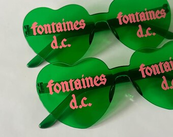 フォンテーヌ D.C. グッズ コンサート サングラス グリーンとピンク