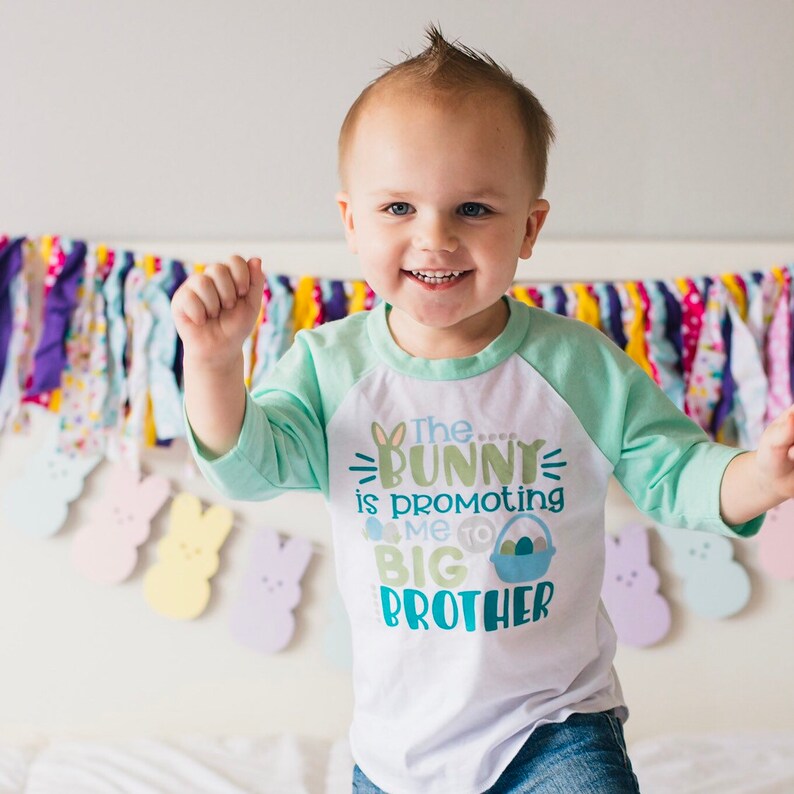 Easter Bunny Promoting Me Easter Baby Announcement Easter Etsy