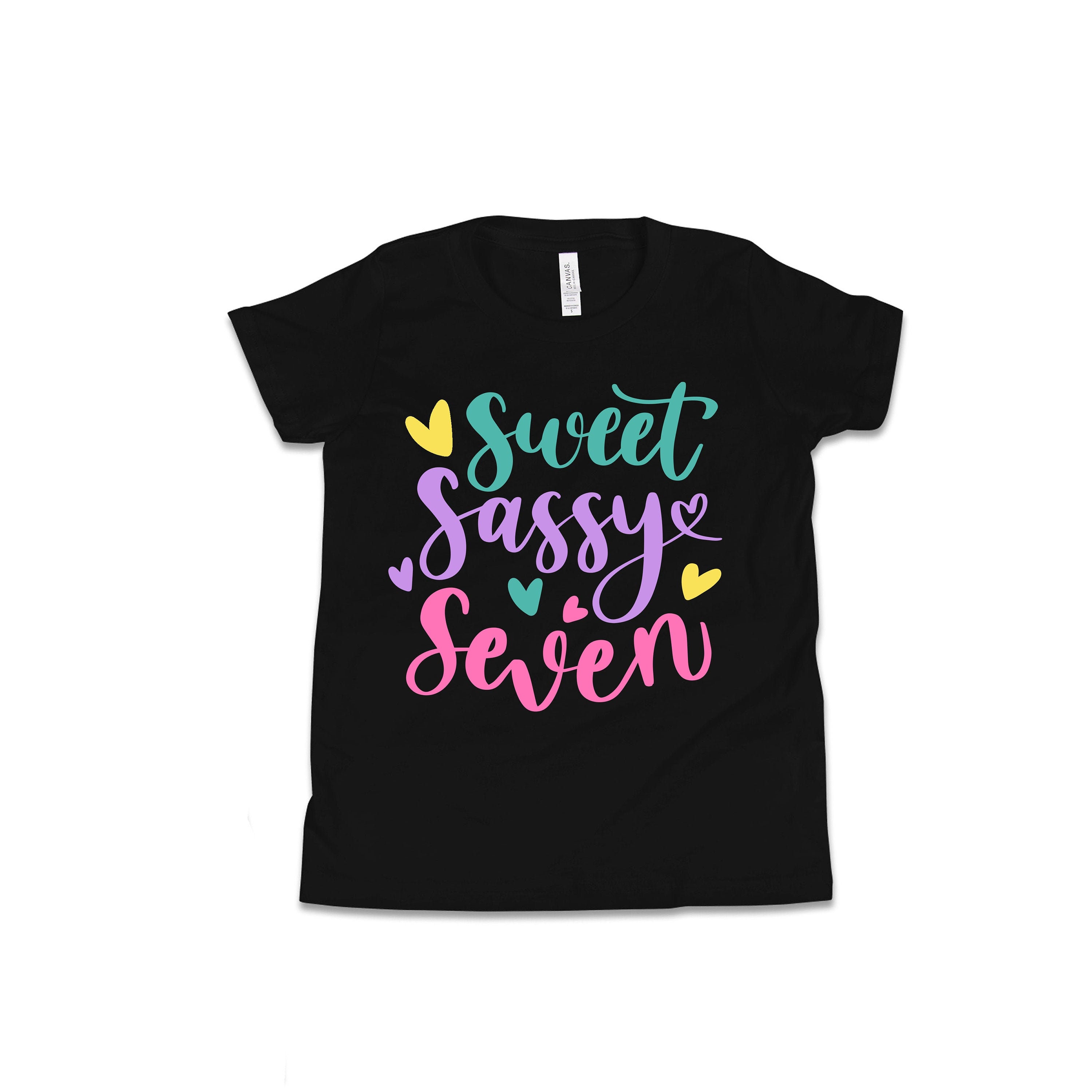 Sweet Sassy Seven 7th Birthday Seventh Birthday Birthday | Etsy