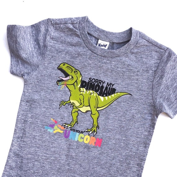 My Dinosaur Ate Your Unicorn Funny Dinosaur Shirt Unicorn | Etsy