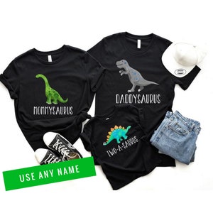 family dinosaur shirts - dinosaur birthday - dinosaur shirt - dinosaur tshirt - mommysaurus - daddysaurus - matching family - family shirts