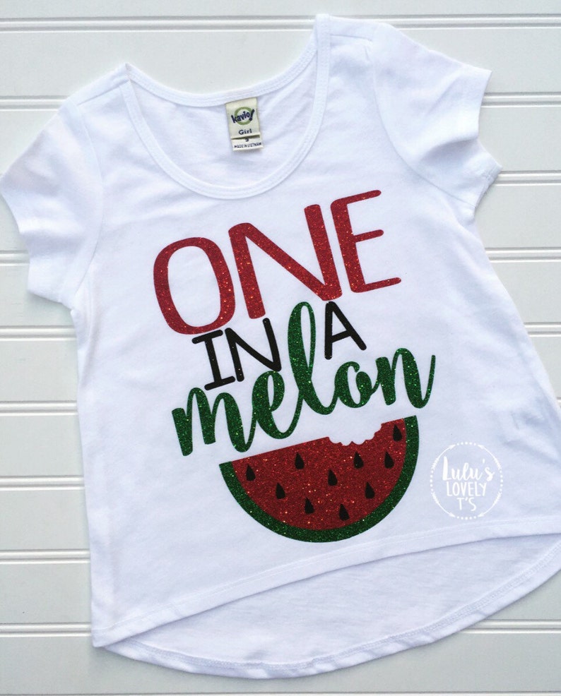 One in a Melon Watermelon Tshirt Summer Shirt Sweet Shirt Etsy