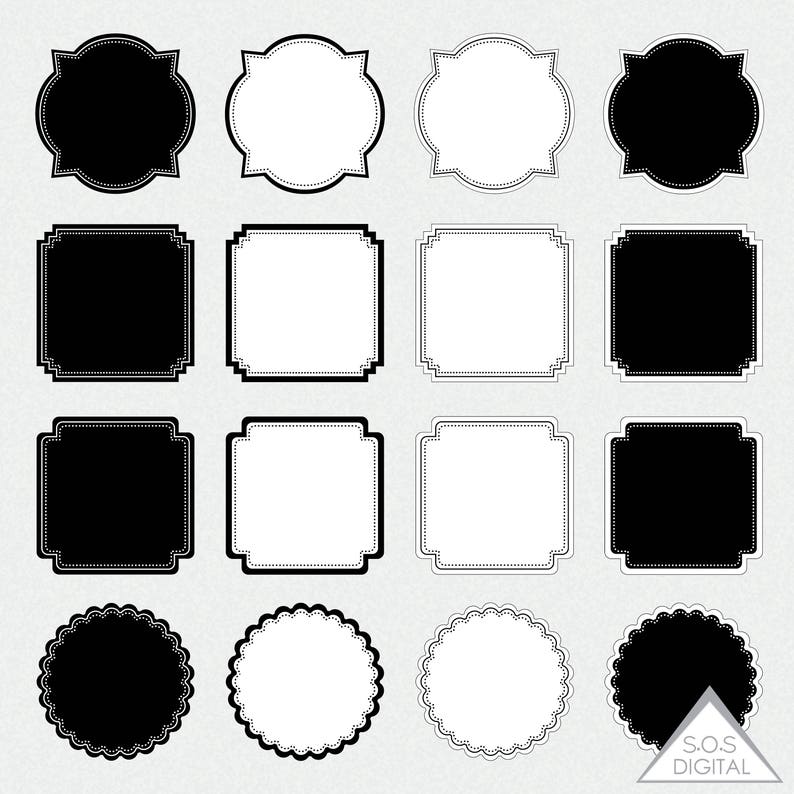Simple Digital Frames Square Frame Chalkboard Basic Image 0