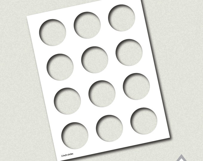 2 Inch Circle Template, Party Printable Template, PNG Template File ...