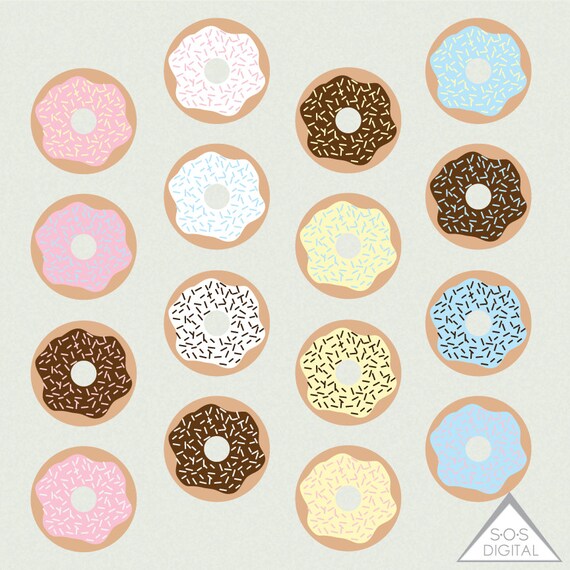 Donut Clipart Cute Donuts Frosted Sweets Bakery Donut Clipart Cute Donuts Frosted Sweets Bakery