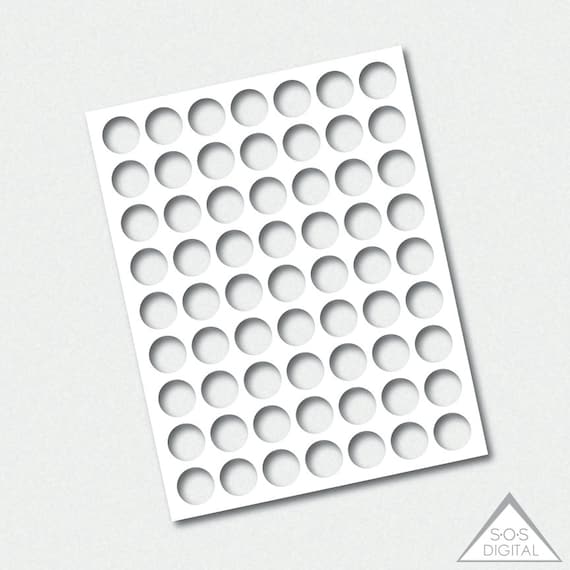 1 Inch Circle Template Party Printable Template PNG Template ...