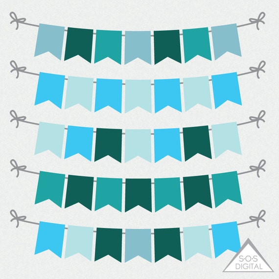 teal and blue flag banners pennant banners bunting clipart etsy teal and blue flag banners pennant banners bunting clipart scrapbooking element small commercial use png banner digital banner border