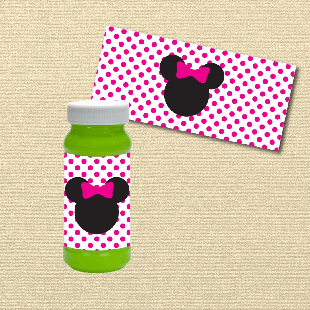 Hot Pink Minnie Mouse Party Minnie Birthday Printable - Etsy