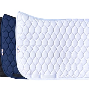 TempGuard Elite Dressage Saddle Pad – Breathable, Ergonomic, Monoflap Compatible – Custom Fit, Machine Washable, USA Made