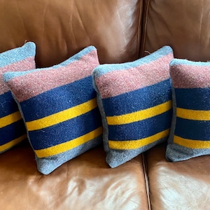 SALE! 4 Yakima Pillow cases 14”x14”, in &quot;Lake Blue&quot;