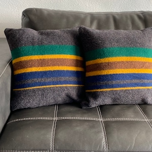 Large Wool Pillow case in Yakima Oxford 19” x 19”