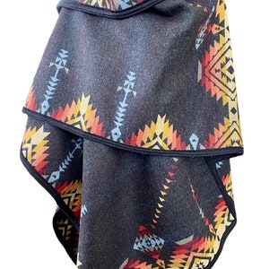 Medium Weight Ruana with Free Matching Infinity Scarf.