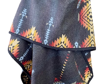 Medium Weight Ruana with Free Matching Infinity Scarf.