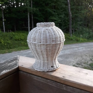 Vintage Wicker Replacement Lamp Base Wicker Lighting Desk Lamp Table Lamp Chinese Lantern