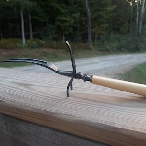 Antique Meat Carving Fork Carving Utensil Vintage Kitchenware Silverware Cooking Utensil Pat May 1878