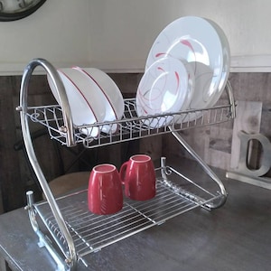 Chrome Small Dish Drying Rack