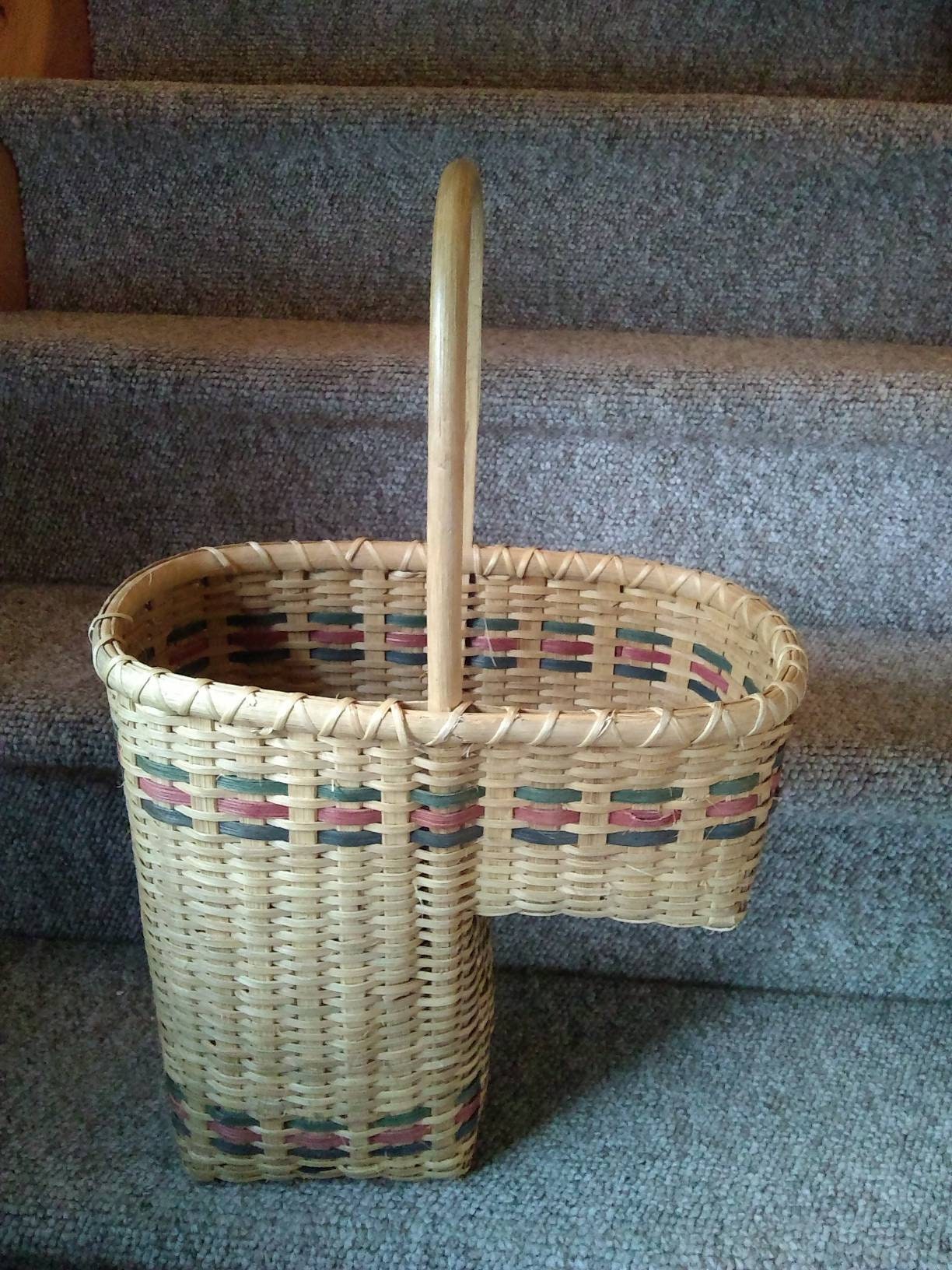 Antique Wash Finished Stair Basket 