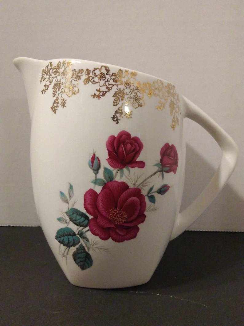 Lord Nelson Pottery England Milk Jug Creamer China Tableware Roses and