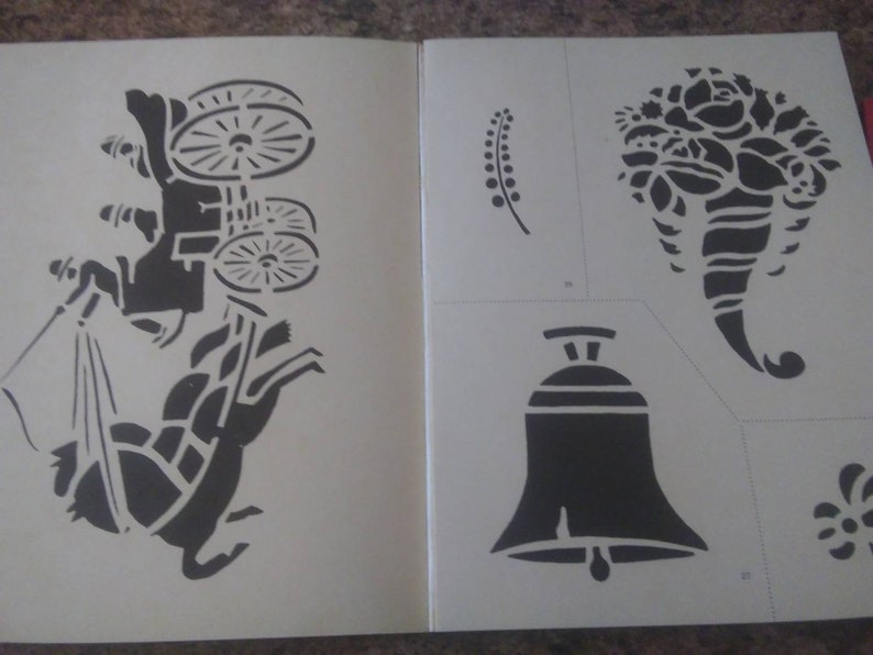 Set of 2 Vintage Stencil Books Cut and Use Stencils Joanne C Etsy