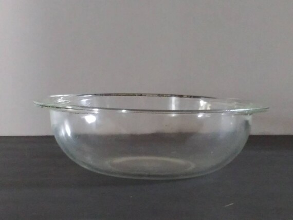 Vintage Clear Glass Pyrex Serving Bowl Mixing Bowl Baking Dish Ovenware Dish Pyrex Etsy Canada