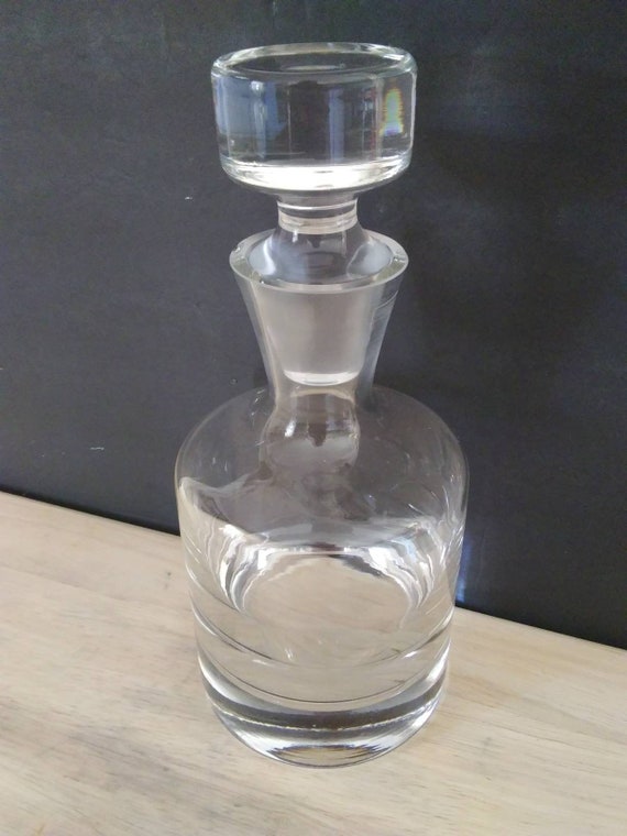 Glass Decanter Thick Glass Barware MCM SALE Clear Glass Decanter Heavy Glass