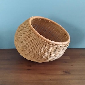 Vintage Wicker Basket Fruit Basket Food Storage Snack Basket
