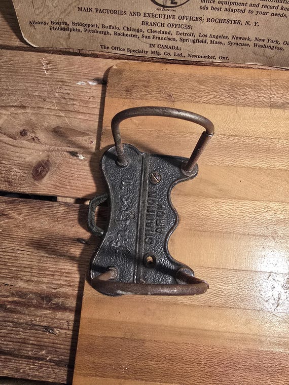 RARE Antique / Vintage Shannon Arch Bankers File Board Clipboard
