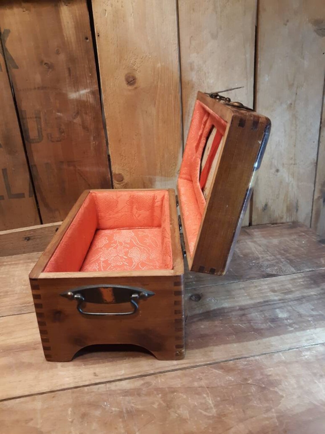 Vintage Mione Treasure Chest Cedar Box Mcgraw Box Co Jewelry Etsy