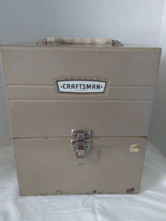 Vintage Craftsman Tool Box Tool Storage Metal Tool Box Etsy