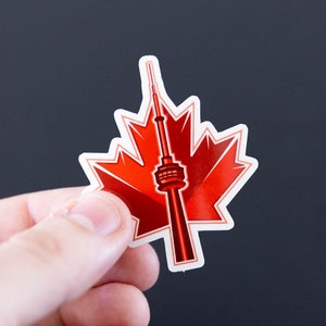 KN Tower Maple Leaf Aufkleber - Toronto Ontario, Kanada