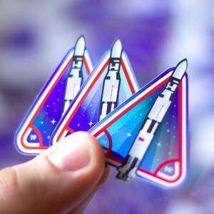 NASA Saturn V Apollo Sticker Holographic Vinyl 2 X 2 Inch - Etsy Canada